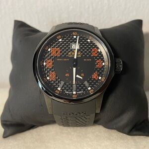 EDOX WRC Rally Watch 64008-37N-NOR Orange Black Stainless Steel Sporty